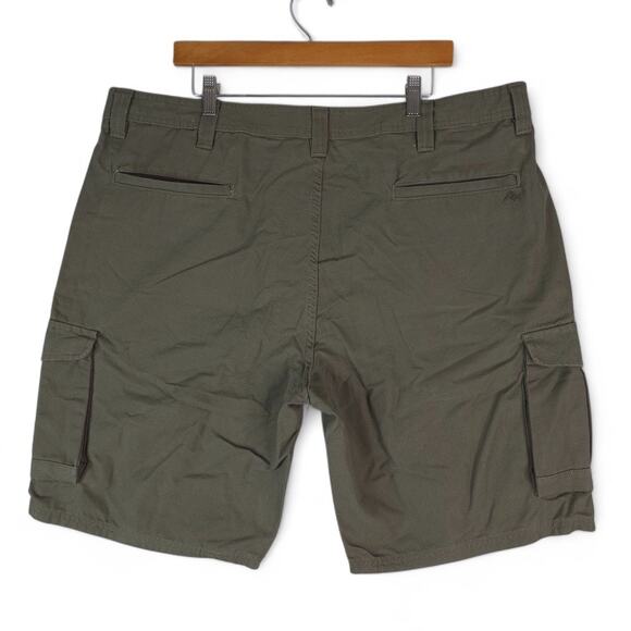 Ridgecut Cargo Shorts Mens 42x11 Green Toughwear Canvas Work Cotton Nylon - Picture 2 of 16